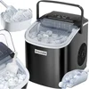 Image de tectake® IJsblokjesmachine Arctic - 1,2L - 2 IJsblokjes Formaten - IJsmachine - Ice cube maker - IJsblokjesmaker met IJsschep - Zwart