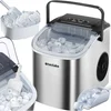 Image de tectake® IJsblokjesmachine Arctic - 1,2L - 2 IJsblokjes Formaten - IJsmachine - Ice cube maker - IJsblokjesmaker met IJsschep - Zilver