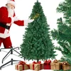 Image de tectake® Kunstkerstboom - Dichte kunstkerstboom met flexibele, buigbare dennentakken - Incl. stalen boomstandaard - Dasher - Kerstversiering - Groen - 210 cm, 1106 punten