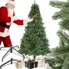 Image de tectake® Kunstkerstboom - Rijk groen met gedetailleerde spuitgietnaalden - Snelle opbouw met steeksysteem - Incl. inklapbare standaard - 210 cm hoog - Onderhoudsvriendelijk