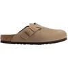 Image de Birkenstock - Boston Bruin Smal Voetbed Unisex Instapper - Maat 38