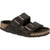 Image de Birkenstock Arizona VL Lammfell Narrow Unisex Pantoffels - Mocha - Maat 36