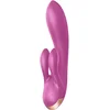 Image de Satisfyer, vibrator, Bluetooth Rabbit, Double Flex, 20 cm, met app, 3 motoren, gemaakt van volledig siliconen, oplaadbaar, waterdicht