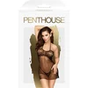 Image de Penthouse Lingerie All yours - Erotische Babydoll van Kant met String - Maat S/M - Zwart