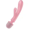 Image de Satisfyer, vibrator, 2 in 1, 'Triple Lover', 24 cm, 3 afzonderlijk regelbare motoren, waterdicht (IPX7), fluistermodus, lichaamsvriendelijke siliconen