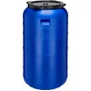 Image de Garronda 250l Kunststof Trommel Met Deksel - Regenton - Vat - HDPE - Voedselvat - Tuin Hobbock   Blauw   GD-STE-BarrelF