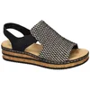 Image de Rieker -Dames - zwart - sandalen - maat 40