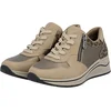 Image de Rieker art N9503-20 sneaker zand dames veter/rits H leest maat 39