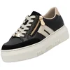Image de Rieker dames plateau leren sneaker zwart