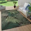 Image de Paco Home Buiten Vloerkleed Voor Buiten Balkon Palm Jungle Patroon Bloemen Boho Groen 160x230 cm