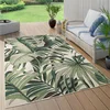 Image de Paco Home Buiten Vloerkleed Voor Buiten Balkon Palm Jungle Patroon Bloemen Boho Groen 120x170 cm