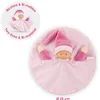 Image de Corolle knuffeldoek roze - Tidoudou babydoekje 17cm voor baby's.
