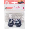 Image de Corolle babypop slippers marineblauw - poppenkleding 30cm.