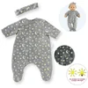 Image de Corolle poppen pyjama glitter in het donker - haarband 36cm babypop.