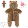 Image de Corolle poppenkostuum bruin berenpakje 36cm zachte onesie.