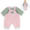 Image de Corolle poppenkleding babypop 42cm - T-shirt en overall - kleurrijke outfit.