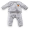 Image de Corolle Poppen Joggingpak Grijs Kleine Ontdekker 42cm - Poppenkleding.