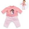 Image de Corolle poppen pyjama roze 36cm - poppenkleding set.