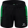 Image de Erima Six Wings Worker Short Dames - Zwart / Smaragd | Maat: 40