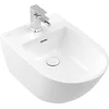 Image de Villeroy & Boch Subway 3.0 - Hangend bidet 560x375 mm, met overloop, met kraangat, CeramicPlus, Stone White 447000RW