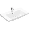 Image de Villeroy & Boch Subway 3.0 meubelwastafel - 80x47cm - 1 kraangat met overloop wit