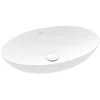 Image de Villeroy & Boch Loop & friends opzetwastafel 62x42cm ovaal met overloop wit
