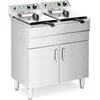 Image de Dubbele elektrische friteuse - 2 x 16 L - 10.000 W - 400 V - aftapkraan - koude zone - met onderkast - Royal Catering