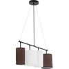 Image de Hanglamp - 4 lichtbronnen - Stoffen kappen - Uniprodo