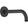 Image de Duravit Douchearm 21 cm Wandmontage Rond Metaal Zwart Mat   Regendouche Arm Universeel 1/2" Aansluiting