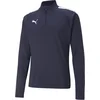 Image de PUMA teamLIGA 1/4 Zip Top Heren sportshirt - PUMA Navy-PUMA White