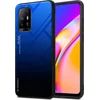 Image de Cadorabo Hoesje geschikt voor Oppo A94 5G in BLAUW - ZWART - Tweekleurige beschermhoes van TPU-silicone Case Cover en achterzijde van gehard glas