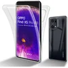 Image de Cadorabo Hoesje geschikt voor Oppo FIND X5 PRO in TRANSPARANT - 360° Full Body Case Cover Beschermhoes Voor- en achterbescherming, all-round bescherming met displaybescherming