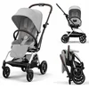 Image de Cybex Eezy S Twist+ 2 Kinderwagen - Zilver Frame, Omkeerbaar Zitting