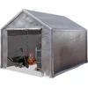 Image de Opslagtent 3x4 m garagetent tijdelijke opslagruimte - grijs PE 350N zeil waterdicht