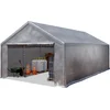 Image de Opslagtent 5x10 m beschutting met PE zeil 350 N waterdicht grijs