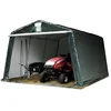 Image de TOOLPORT Garagentent carport 3,3 x 4,7 m beschutting opslagtent PE 450 N zeil staal groen