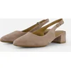 Image de Tamaris Slingback Pumps taupe Leer - Dames - Maat 41