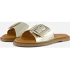 Image de Tamaris Slippers goud Leer - Dames - Maat 37