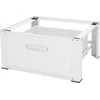 Image de Wasmachine verhoger, Wasmachine Onderstel 63x54x31 cm met lade in wit ML design