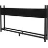 Image de Haardhoutrek met deksel 200x25x115 cm antraciet staal ML design