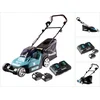 Image de Makita DLM 382 PG2 accu grasmaaier 36 V ( 2x 18 V ) 38 cm 40 l + 2x accu 6.0 Ah + dubbele lader