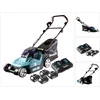 Image de Makita DLM 382 PT4 accugrasmaaier 36 V ( 2x 18 V ) 38 cm 40 l + 4x accu 5.0 Ah + dubbele lader