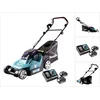 Image de Makita DLM 382 RT2 accu grasmaaier 36 V ( 2x 18 V ) 38 cm 40 l + 2x accu 5.0 Ah + lader