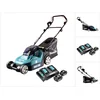 Image de Makita DLM 382 CT2 accu grasmaaier 36 V ( 2x 18 V ) 38 cm 40 L + 2x accu 5.0 Ah + dubbele lader