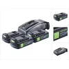 Image de Festool energieset 3x BP 18 Li 3,0 C accu 18 V 3,0 Ah / 3000 mAh Li-Ion ( 3x 577658 ) + TCL 6 oplader ( 201135 )