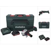 Image de Metabo WB 18 LT BL 11-125 Quick accu haakse slijper 18 V 125 mm borstelloos + 1x accu 4.0 Ah + lader + metaBOX