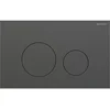 Image de Geberit Sigma40 bedieningsplaat - 2-toets spoeling - extra dun - ronde knoppen - RVS - geborsteld zwartchroom