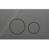 Image de Geberit Sigma40 bedieningsplaat - 2-toets spoeling - extra dun - ronde knoppen - glas - lava (grijs)