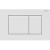 Image de Geberit Sigma40 bedieningsplaat - 2-toets spoeling - extra dun - vierkante knoppen - RVS - easy to clean - mat wit