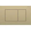 Image de Geberit Sigma40 bedieningsplaat - 2-toets spoeling - extra dun - vierkante knoppen - RVS - geborsteld messing (goud)